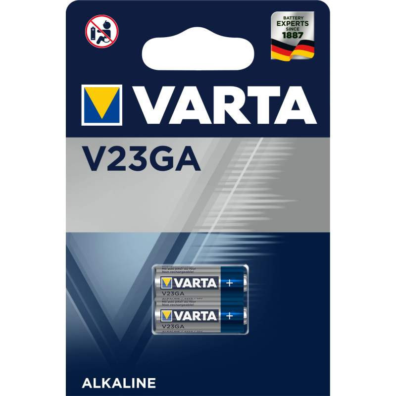 2 Piles V23GA - A23 - MN21 Varta Alcaline 12V (4223101402)