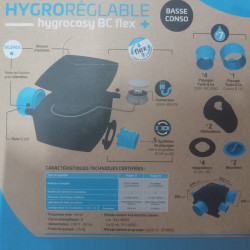 Groupe Hygrocosy BC FLEX + VMC hygro basse conso plat 6 sanitaires (412280)