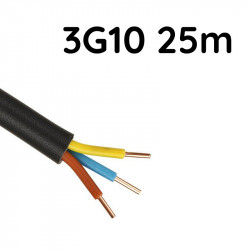 Câble R2V 3G10mm 25 mètres