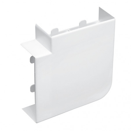 Angle plat pour goulotte d'installation PVC Logix 45 50x50mm blanc Artic  (48031)